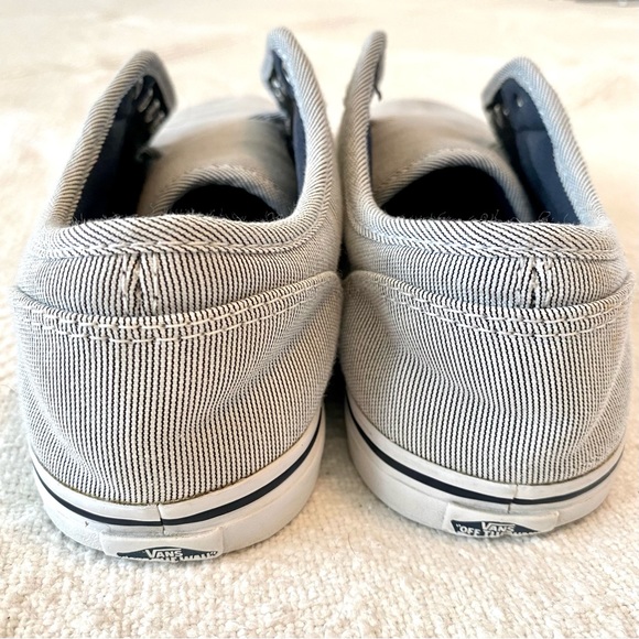 Vans Light Grey Pinstripe Low Top W6 - Picture 5 of 9